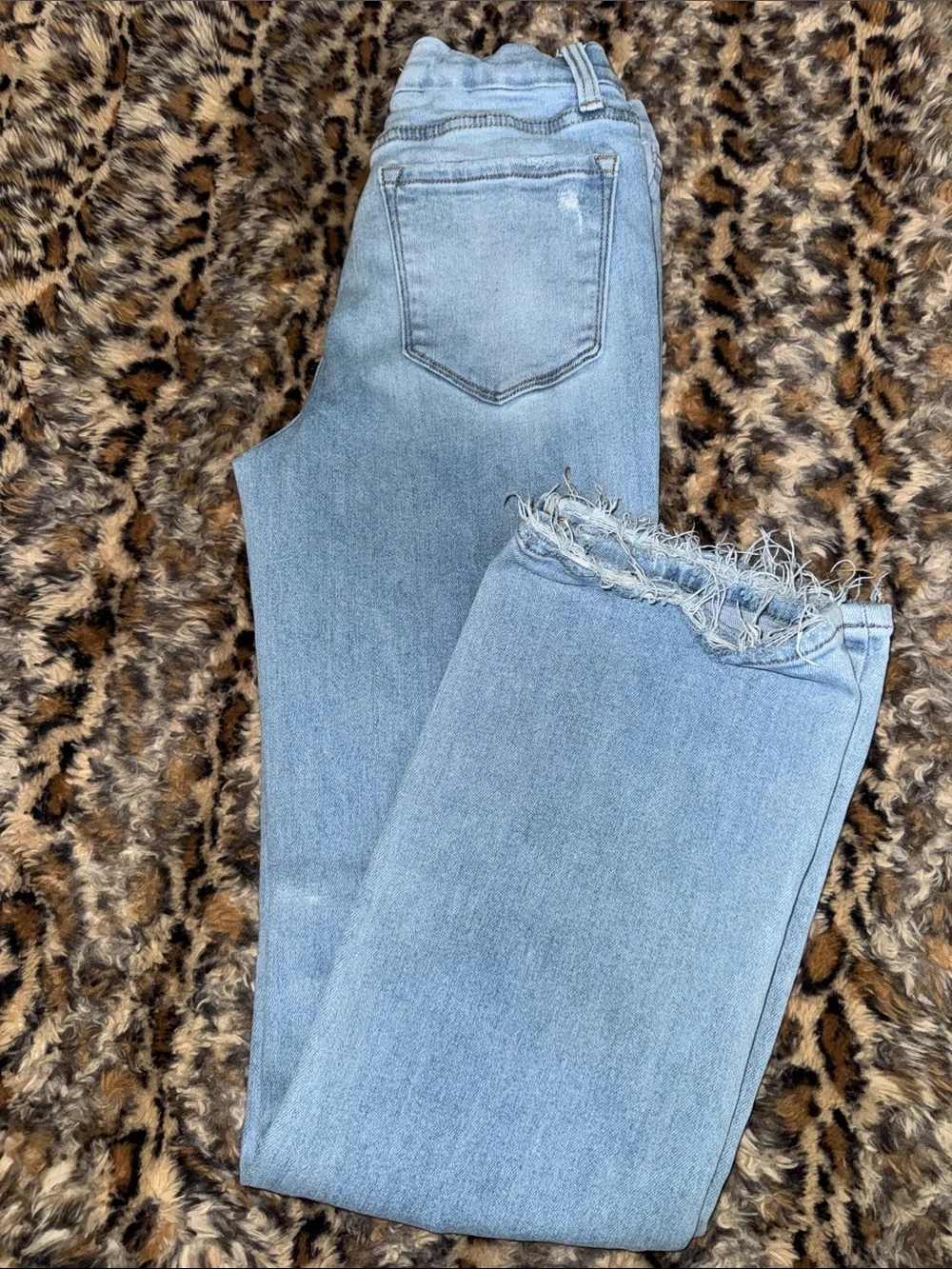 Light Blue Distressed Women’s Jeans